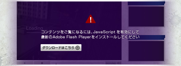 RecɂȂɂ́AJavaScriptLɂčŐVAdobe Flash PlayerCXg[Ă