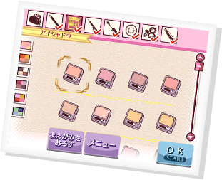 メイクアップのポラロイド