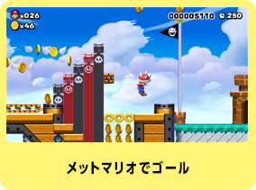 メットマリオでゴール