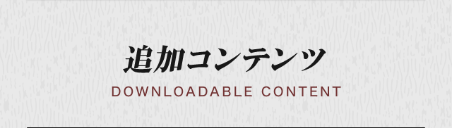 追加コンテンツ