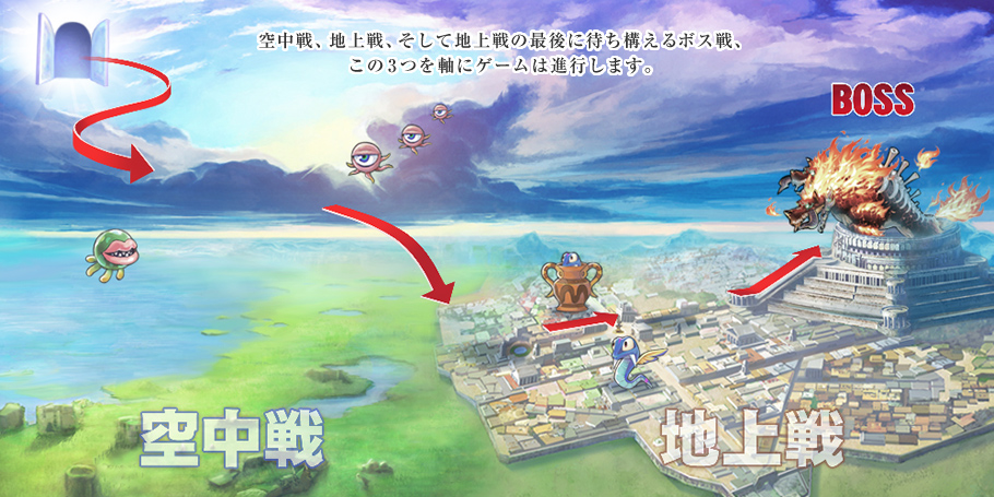 新 光神話 パルテナの鏡 シングルプレイ 空中戦と地上戦 新 光神話 パルテナの鏡 シングルプレイ 空中戦と地上戦