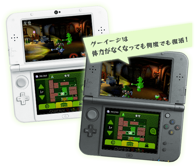 グーイージは体力がなくなっても何度でも復活！