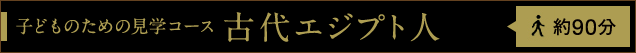 子どものための見学コース 古代エジプト人 約90分