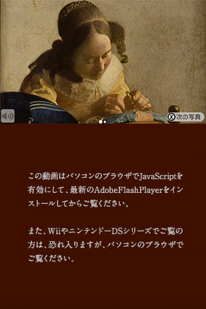 この動画はパソコンのブラウザでJavaScriptを有効にして、最新のAdobeFlashPlayerをインストールしてからご覧ください。また、WiiやニンテンドーDSシリーズでご覧の方は、恐れ入りますが、パソコンのブラウザでご覧ください。