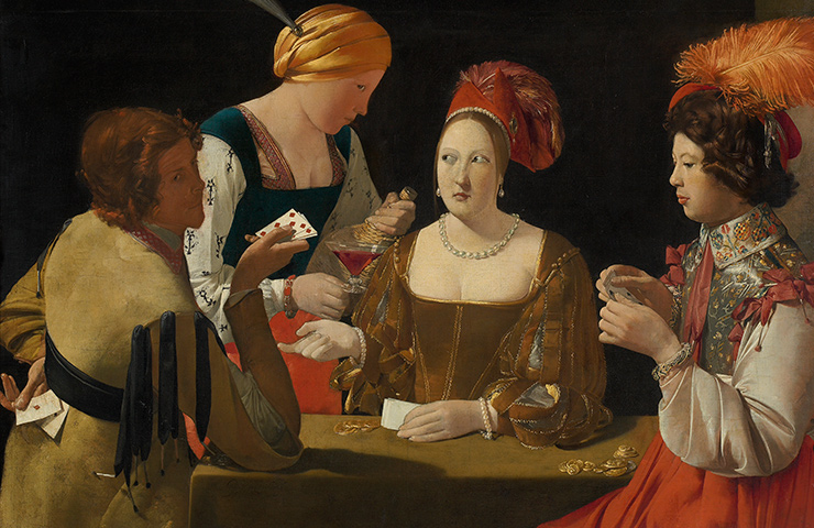 ダイヤのエースを持ついかさま師［1635年頃ジョルジュ・ド・ラ・トゥール］