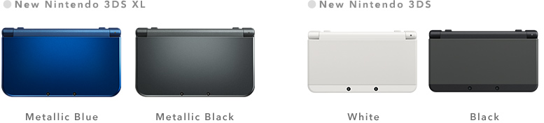 New Nintendo 3DS/New 3DS XL Colors