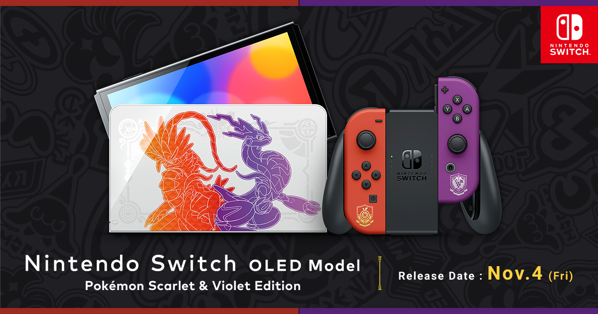 Nintendo Switch OLED Model: Pokemon Scarlet & Violet Edition Japanese