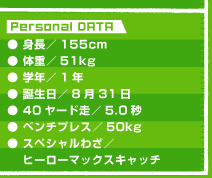 wp[\if[^x@g^155cm@̏d^51kg@wN^1N@a^831@40[h^5.0b@x`vX^50kg@XyV킴^q[[}bNXLb`