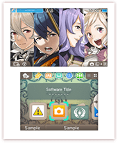 いろんな テーマ で3dsをきせかえ テーマ一覧 ファイアー