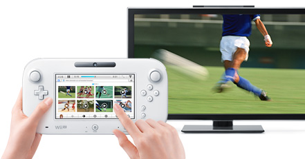テレビに写真や動画を表示している間に、GamePadで次のシーンを選ぶ。