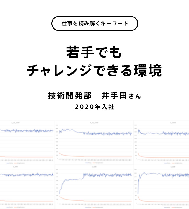 若手でもチャレンジできる環境
