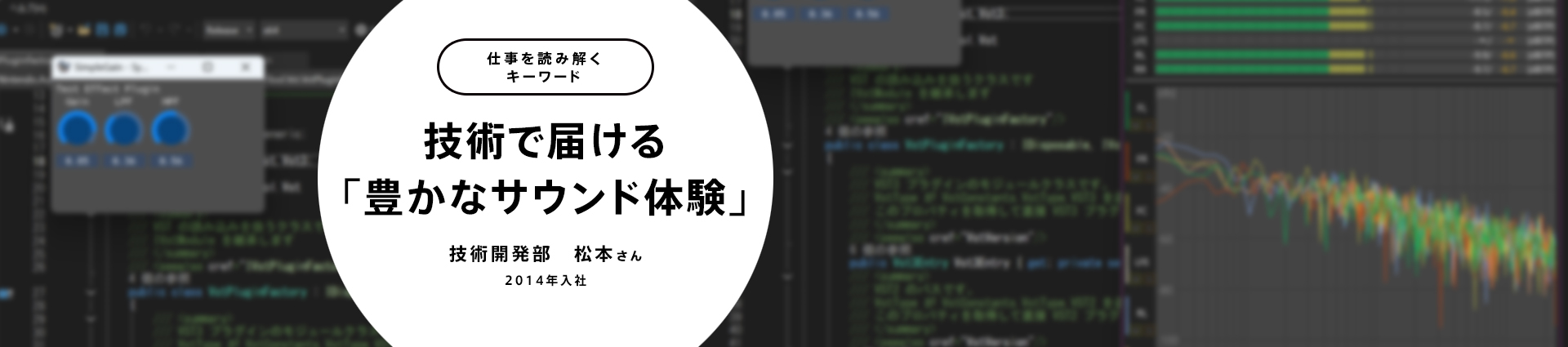 技術で届ける「豊かなサウンド体験」