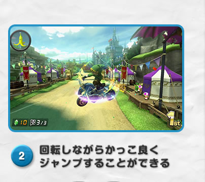 2回転しながらかっこ良くジャンプすることができる