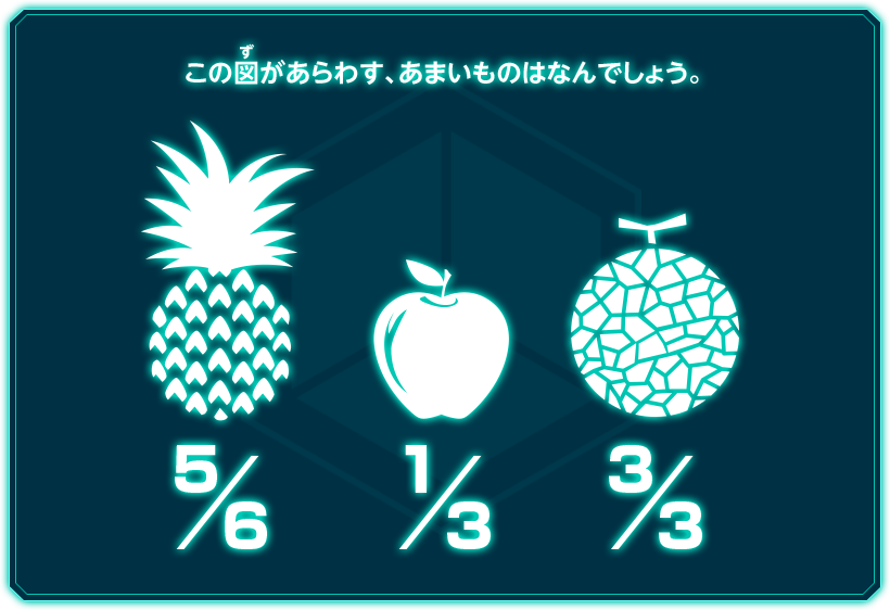 この図があらわす、あまいものはなんでしょう。