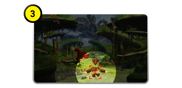 指定したキャラクターをロックオンすることができて、見失いにくい！