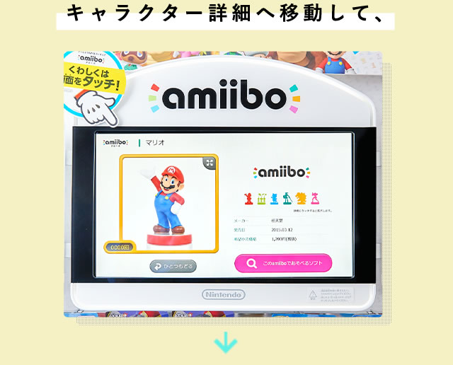 キャラクター詳細へ移動して、