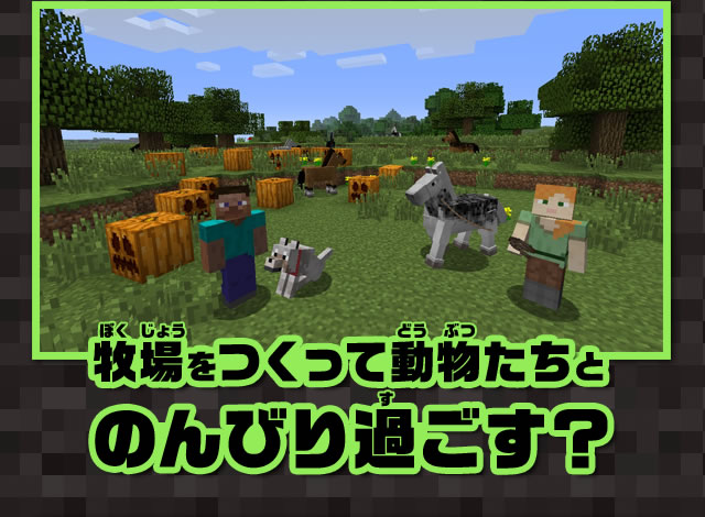 牧場をつくって動物たちとのんびり過ごす？