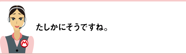 たしかにそうですね。