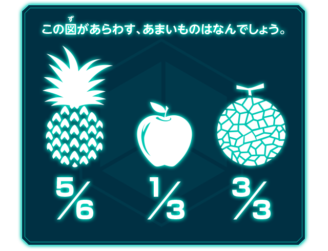 この図があらわす、あまいものはなんでしょう。