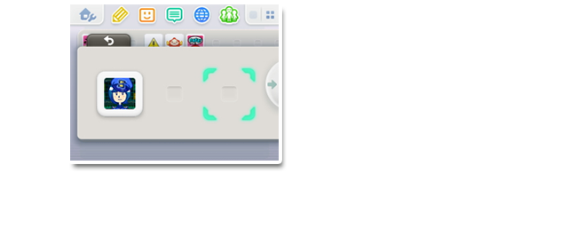フォルダをタッチすると、中を見られるよ。最大60個までしまえるんだ。