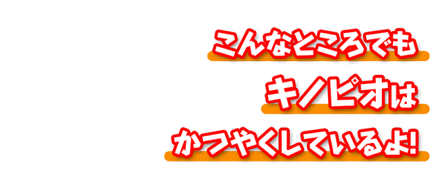 こんなところでもキノピオはかつやくしているよ！