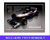 WILLIAMS FM19 RENAULT