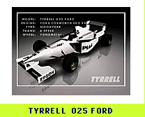 TYRRELL 025 FORD