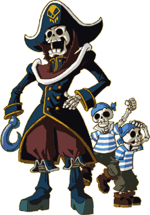 登場キャラクターギャラリー３ 海賊船長と子分