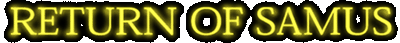 RETURN OF SAMUS