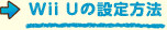 Wii U̐ݒ@