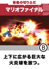 �Ō�̐؂�ӂ��@�}���I�t�@�C�i���@�㉺�ɍL���鋐��ȉΉ�������B