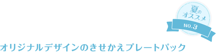 �ẴI�X�X��NO.3�@�I���W�i���f�U�C���̂��������v���[�g�p�b�N