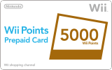 Wii Points Prepaid Card 5000
