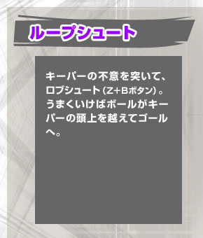 ���[�v�V���[�g�F�L�[�p�[�̕s�ӂ�˂��āA���u�V���[�g�i�y�{�a�{�^���j�B���܂������΃{�[�����L�[�p�[�̓�����z���ăS�[���ցB