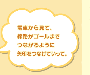 �d�Ԃ��猩�āA���H���S�[���܂łȂ���悤�ɖ����Ȃ��Ă����āB