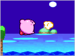 星のカービィ　スーパーデラックス　カップ　水中カービィ CCP 星のカービィ スーパーデラックス ドットライト KHRL85HKB