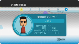 ゲーム画面:Mii