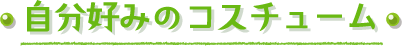 自分好みのコスチューム