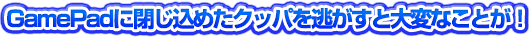 GamePadに閉じ込めたクッパを逃がすと大変なことが！