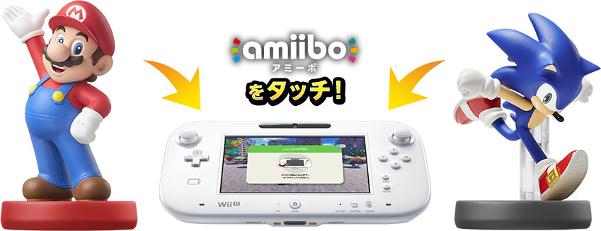 ammiboをタッチ！