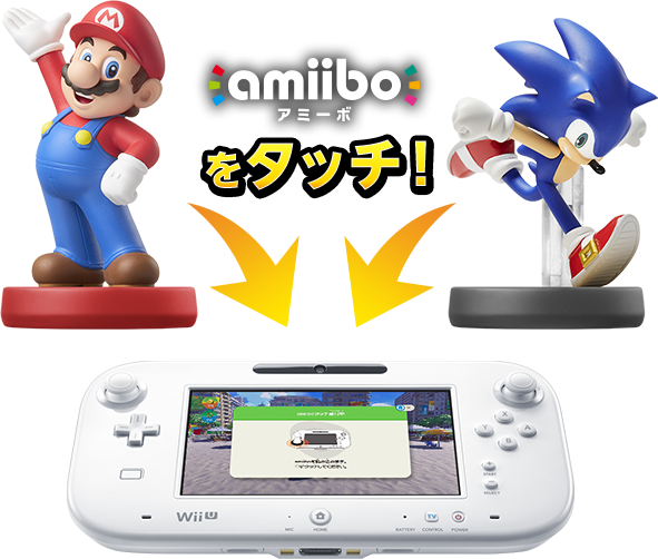 ammiboをタッチ！