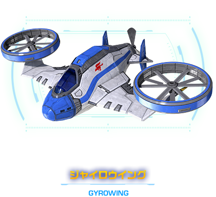 3つのローターでホバリング飛行が可能な偵察機　ジャイロウイング