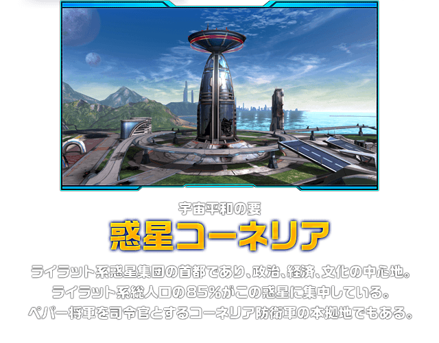 宇宙平和の要　惑星コーネリア