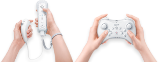 Wii リモコン + ヌンチャク／クラシックコントローラーPRO