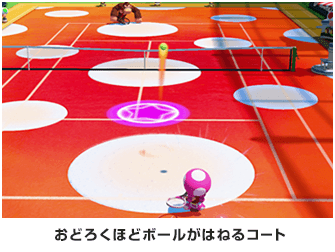 おどろくほどボールがはねるコート