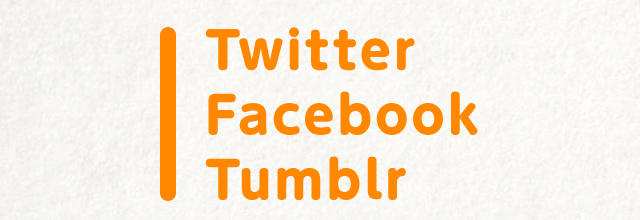 Twitter Facebook Tumblr 