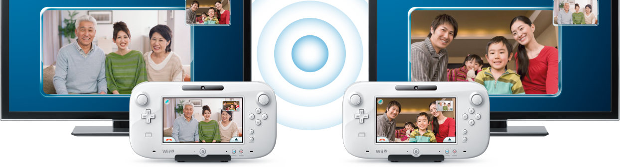 Wii Uで気軽にテレビ電話。遠く離れた家族や、友達とつながる。